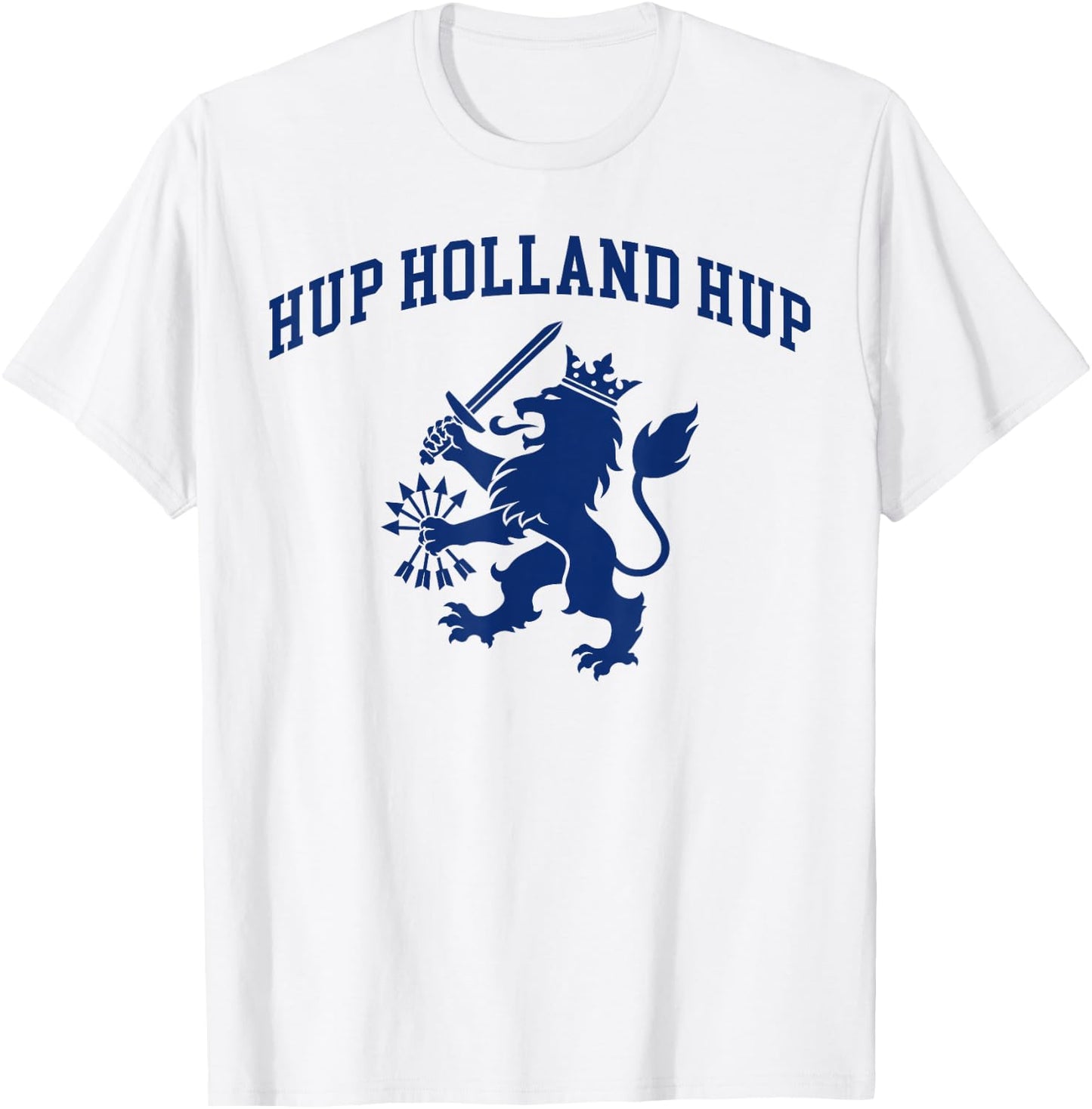 Hup Holland Hup Nederland Flag Dutch Lion Netherlands Pride T-Shirt - T-Shirt | White