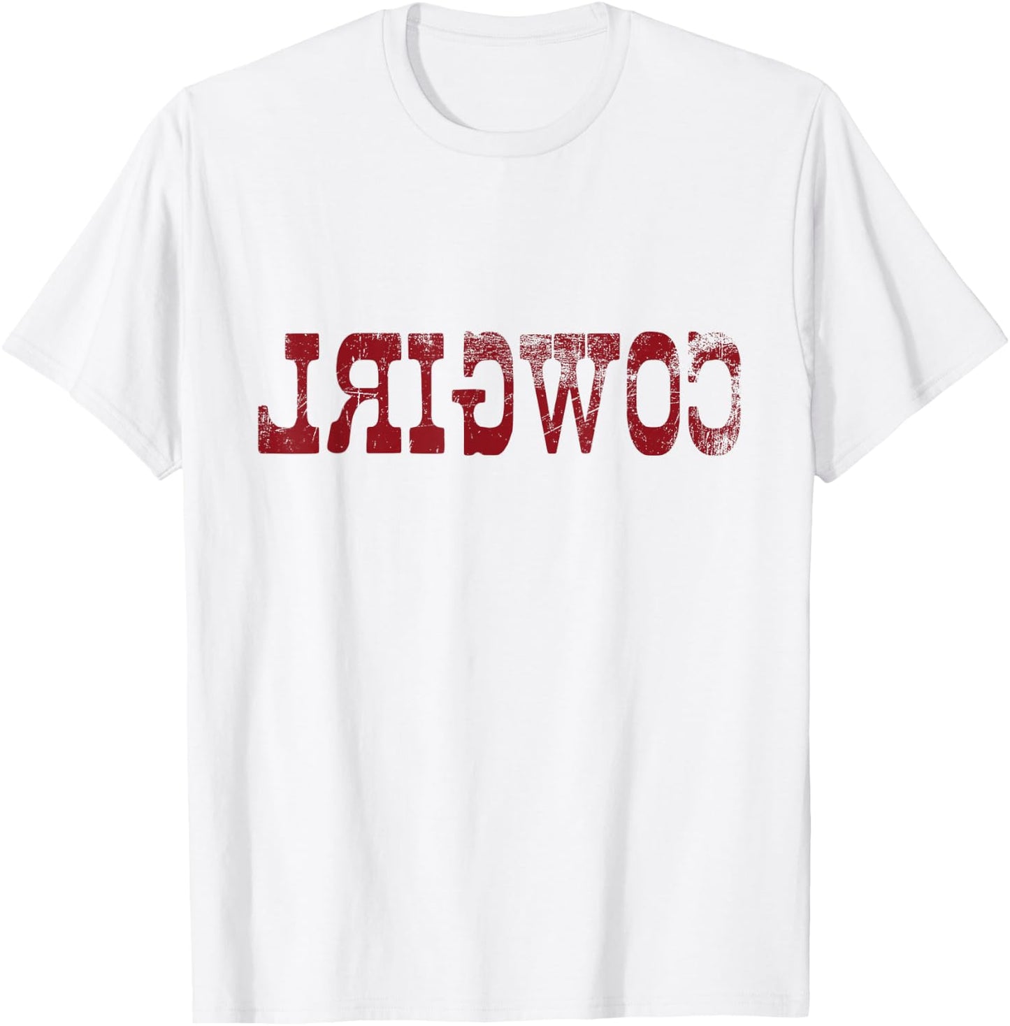 Vintage Reverse Cowgirl Rodeo Western Country Southern Gift T-Shirt - T-Shirt | White