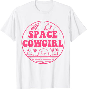 Space Cowgirls Bachelorette Party Rodeo Western Aesthetic T-Shirt - T-Shirt | White