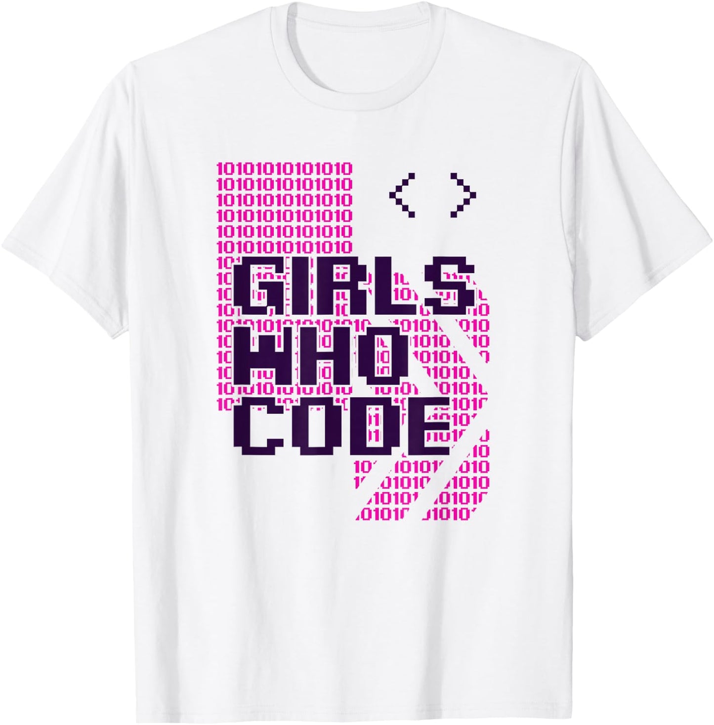 Girl Who Code Programmer Coder T-Shirt - T-Shirt | White