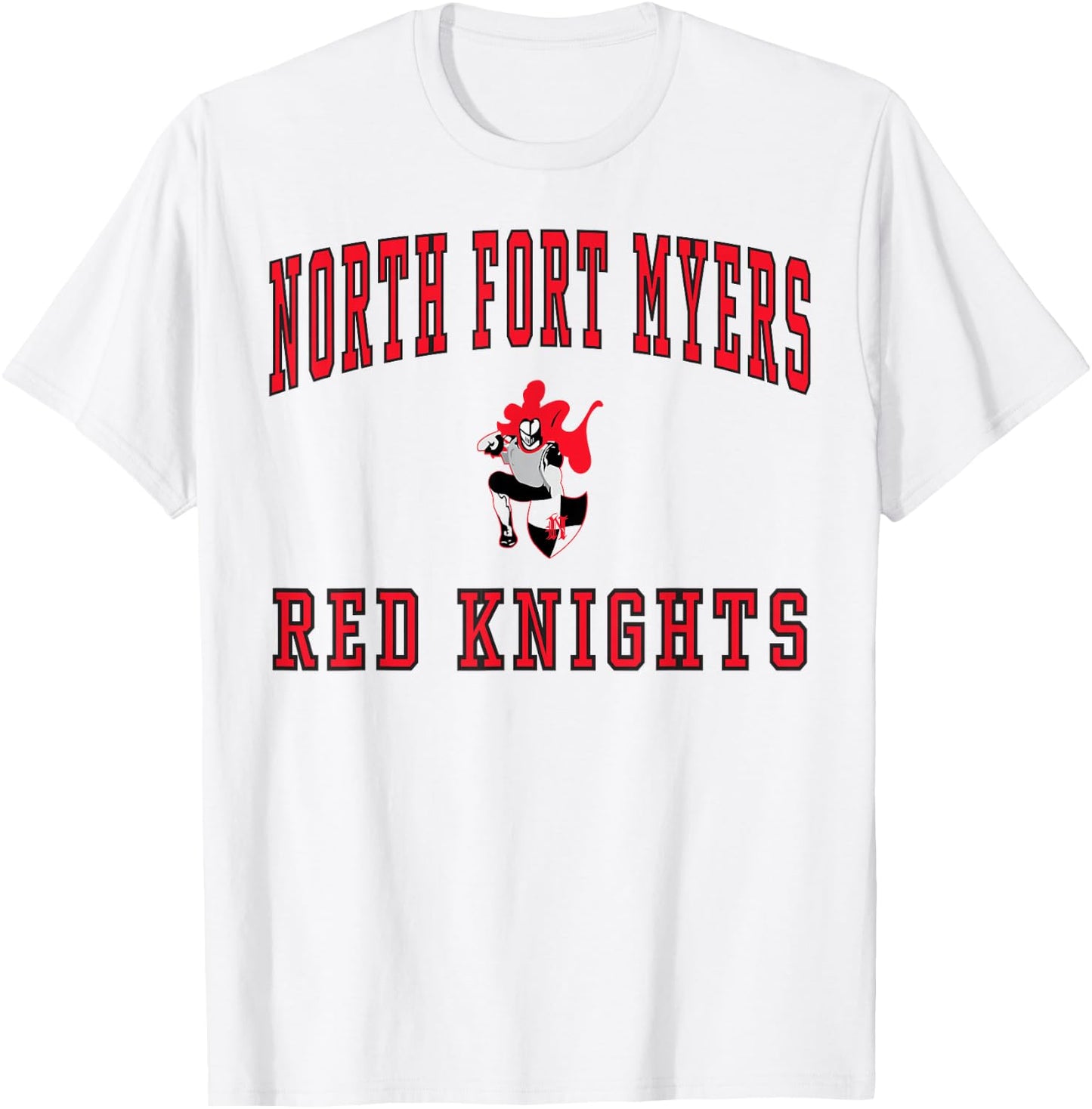 North Fort Myers High School Red Knights C1 T-Shirt - T-Shirt | White