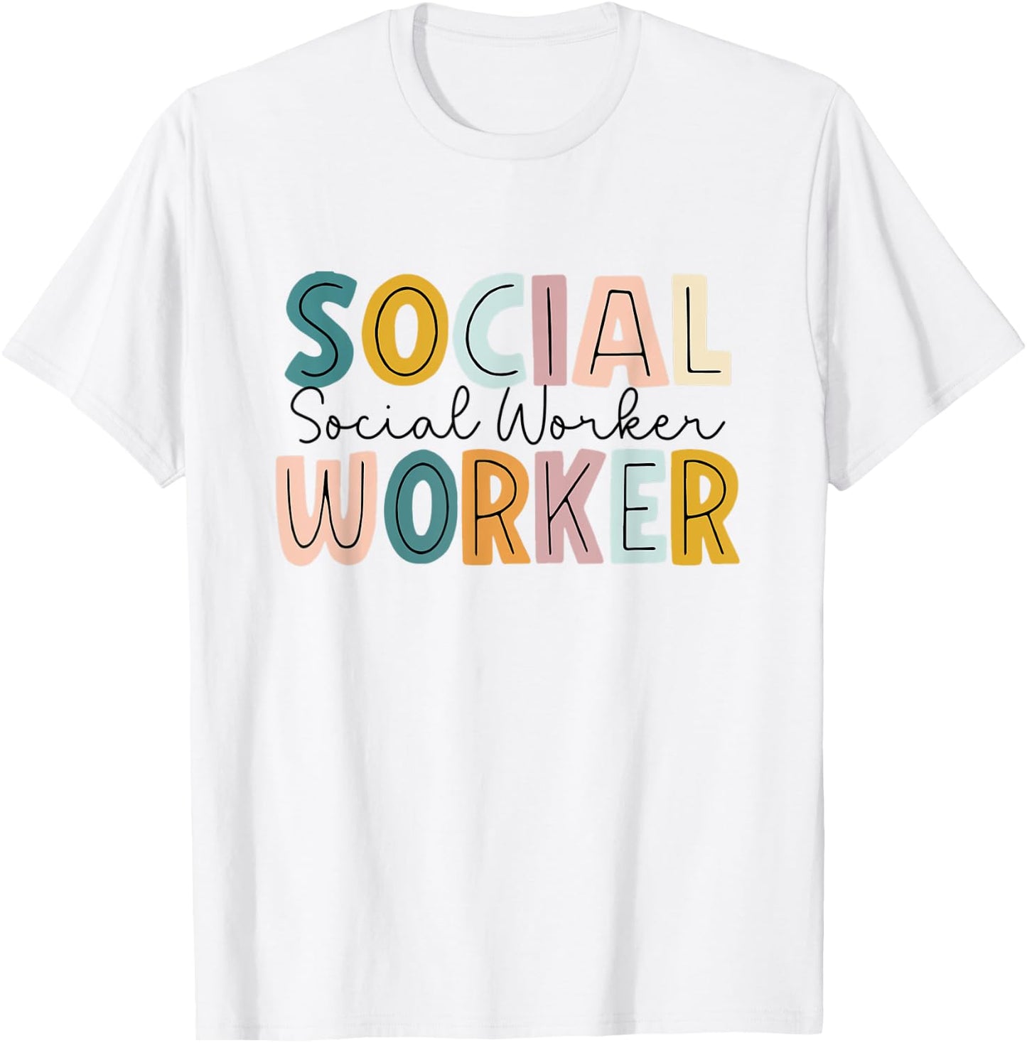 Social Worker Shirt Men Gift SW Appreciation Month T-Shirt - T-Shirt | White