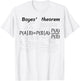 Design with Bayes' theorem T-Shirt - T-Shirt | White