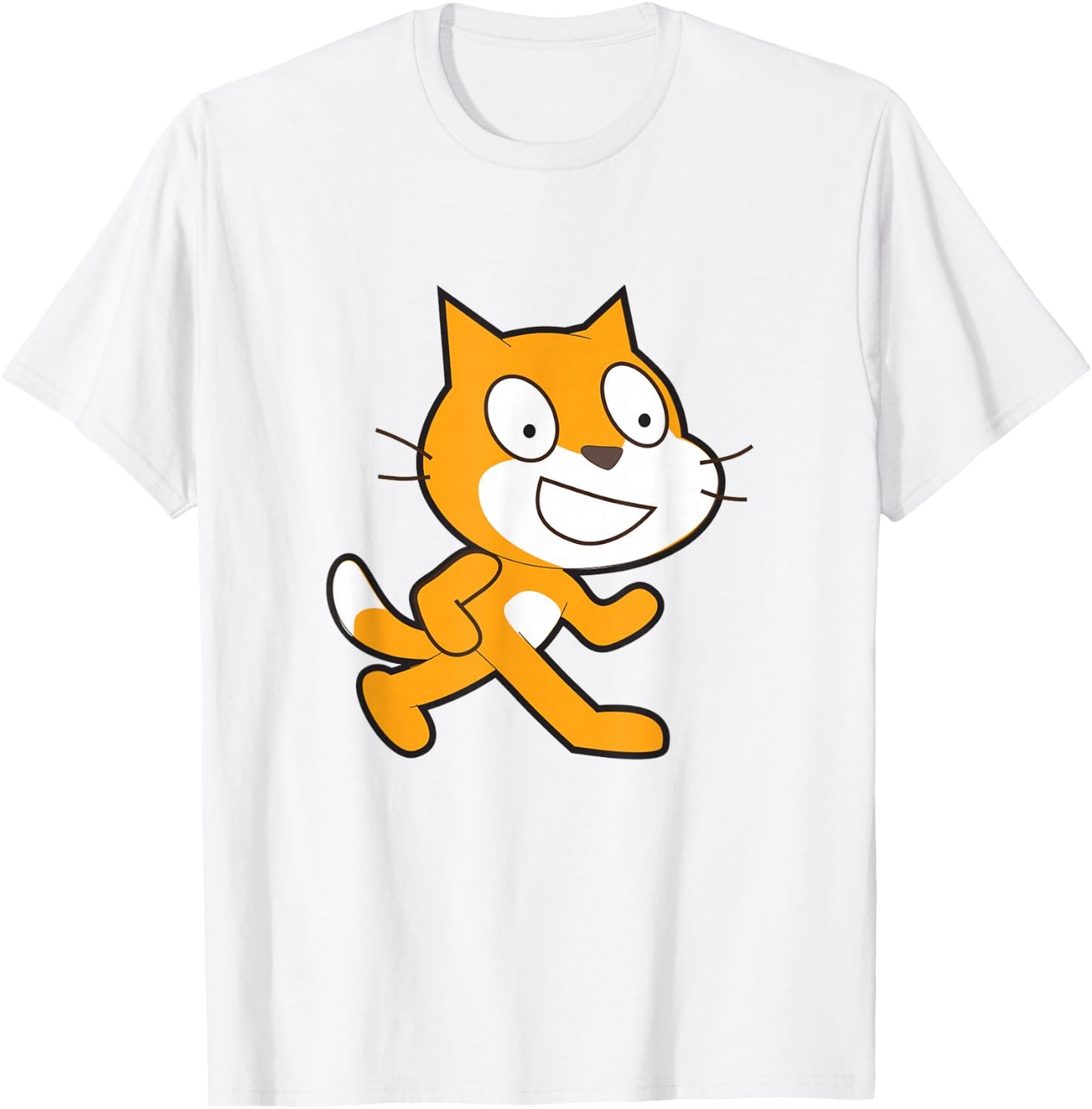 Scratch Programming Language Official Mascot Cat T-Shirt - T-Shirt | White