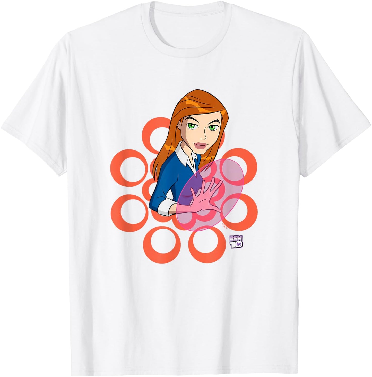 Ben 10: Alien Force Gwen Tennyson Magical Powers Shot T-Shirt - T-Shirt | White