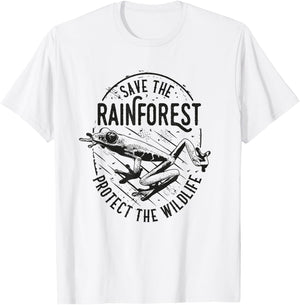 Save The Rainforest Shirt - Protect The Wildlife T-Shirt - T-Shirt | White