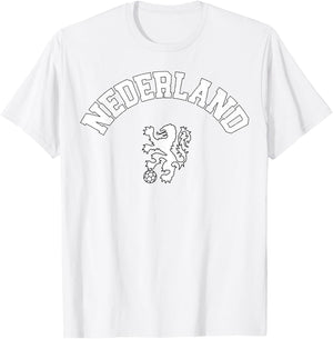 Nederland Flag Shirt Holland Dutch Pride Netherlands Orange T-Shirt - T-Shirt | White