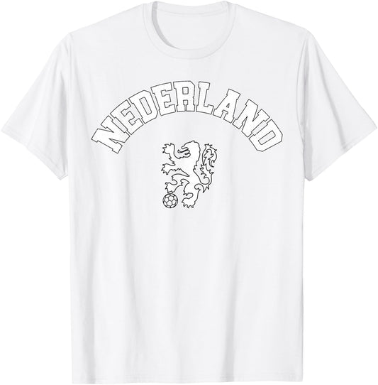 Nederland Flag Shirt Holland Dutch Pride Netherlands Orange T-Shirt - T-Shirt | White
