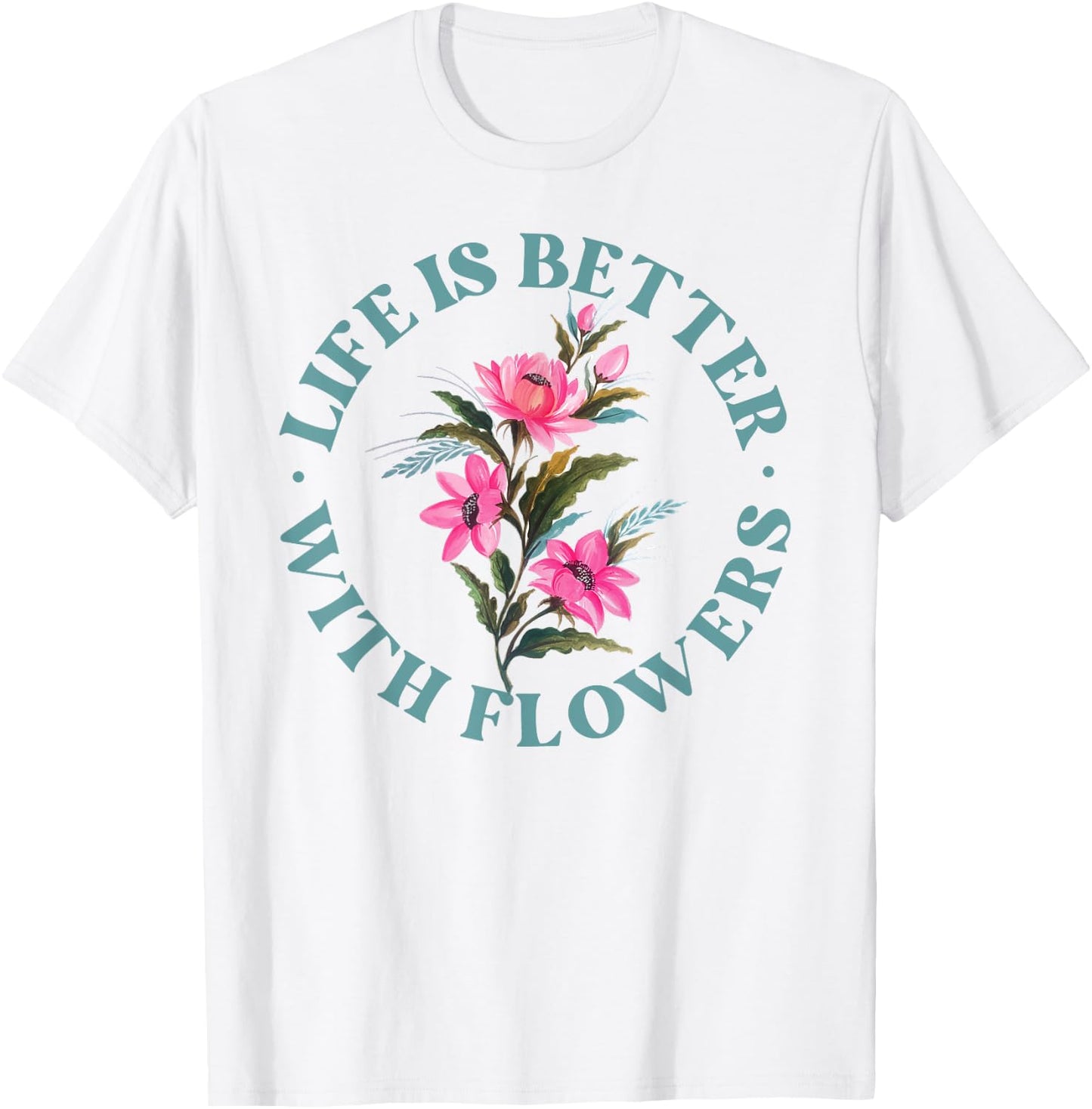 Florist Flower Bouquet Floral Designer Quote T-Shirt - T-Shirt | White