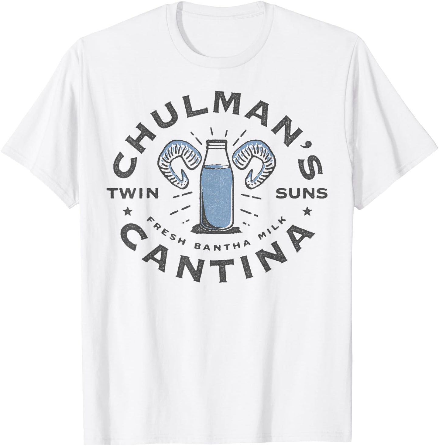 Star Wars Chulman's Twin Suns Cantina Bantha Milk T-Shirt - T-Shirt | White