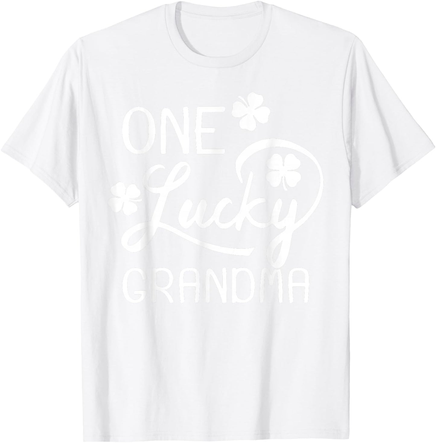 One Lucky Grandma St. Patrick's Day T-Shirt - T-Shirt | White