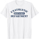 Unathletic Department with Rest is Best laziness funny lines T-Shirt - T-Shirt | White