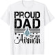 Proud Father of an Airman Jet Plane Pilot T-Shirt - T-Shirt | White