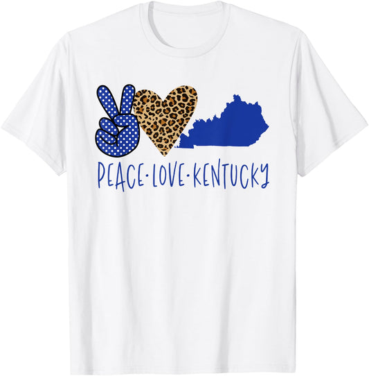 Peace Love Kentucky T-Shirt - T-Shirt | White