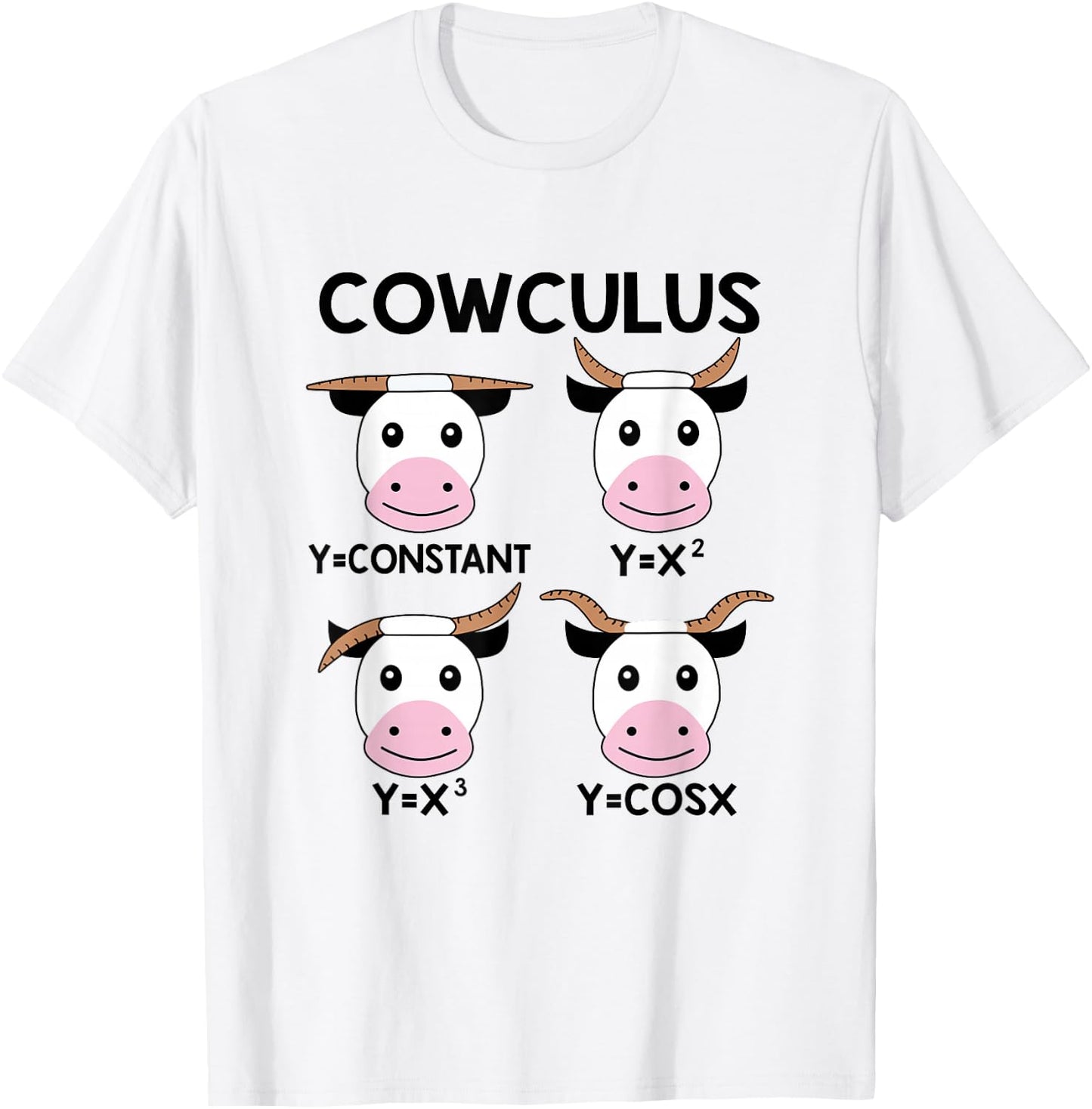 Cowculus Funny Calculus Math Teacher Math Lover T-Shirt - T-Shirt | White
