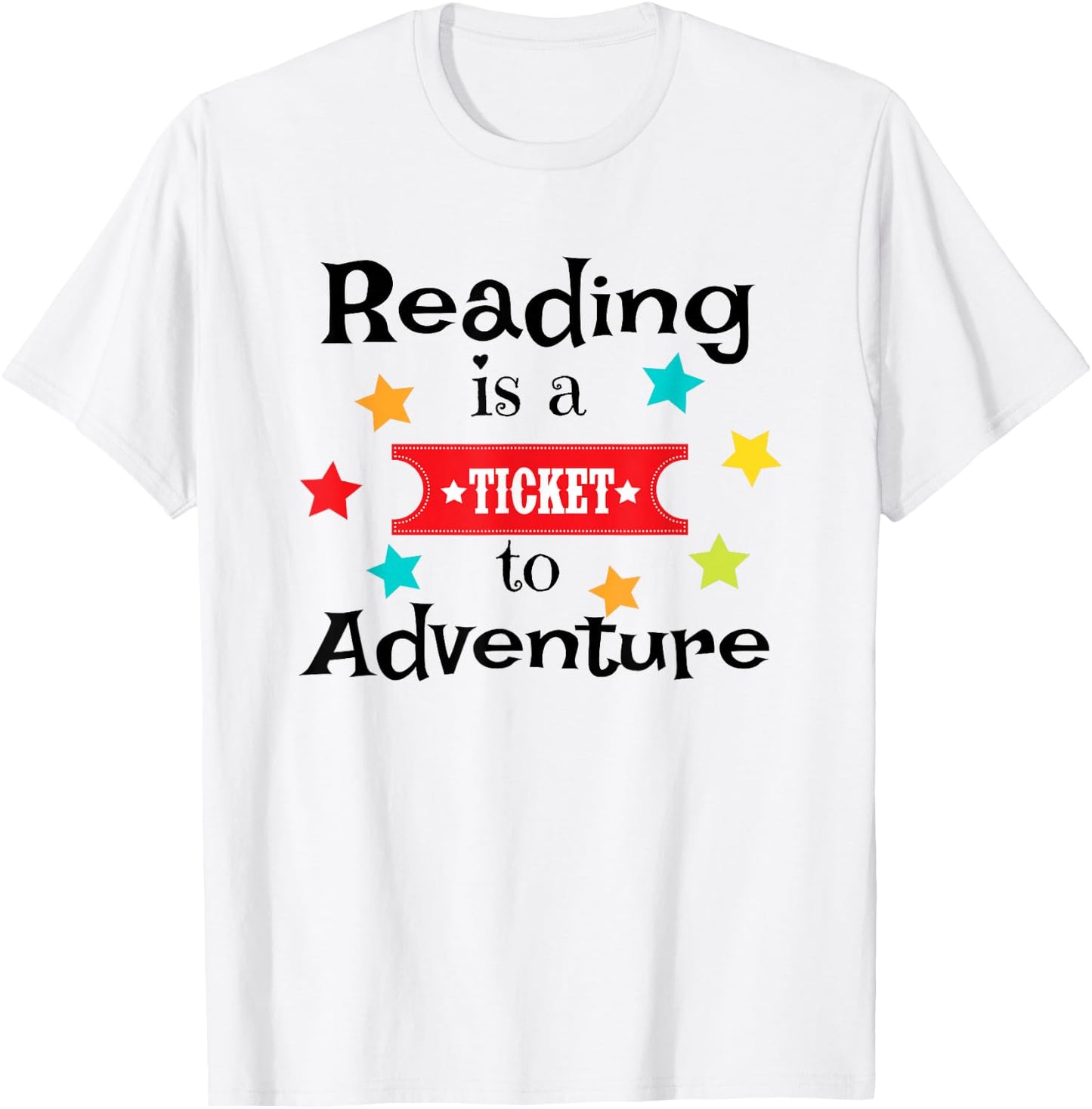Book Lover Reading Adventure Gift Teacher Librarian T-Shirt - T-Shirt | White