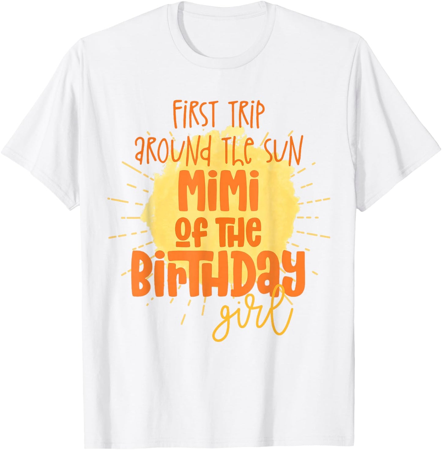 Mimi Birthday Girl First Trip Around the Sun Galaxy Party T-Shirt - T-Shirt | White