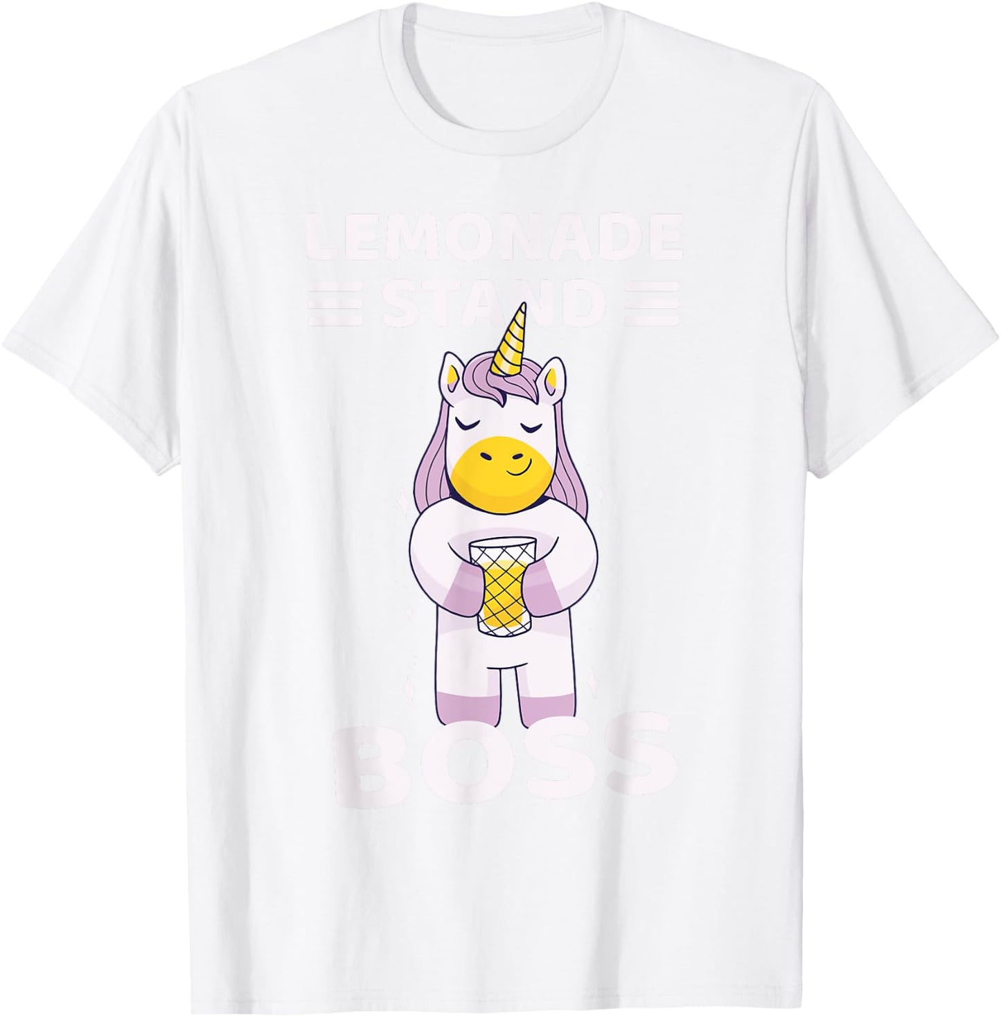 Lemonade Stand Boss Unicorn Girls T-Shirt - T-Shirt | White