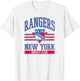 New York Rangers Hockey Club White Officially Licensed T-Shirt - T-Shirt | White