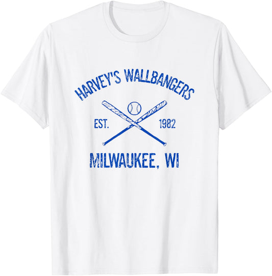 Milwaukee Baseball Harvey’s Wallbangers T-Shirt - T-Shirt | White