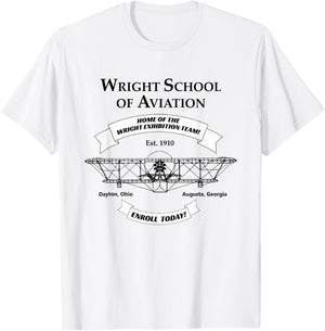 Wright Brothers Bros. First Airplane Aviation Pilot T-Shirt - T-Shirt | White