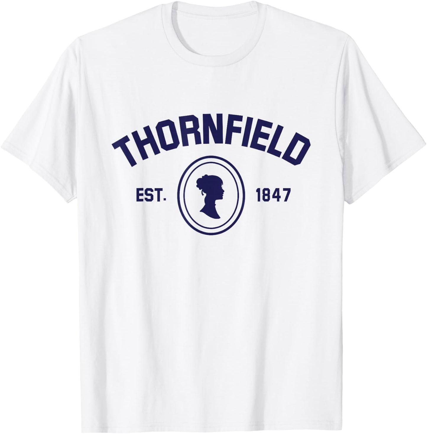 Jane Eyre Charlotte Bronte Thornfield 1847 T-Shirt - T-Shirt | White