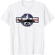 Military AH-1 Helicopter USA Roundel Distressed Style T-Shirt - T-Shirt | White