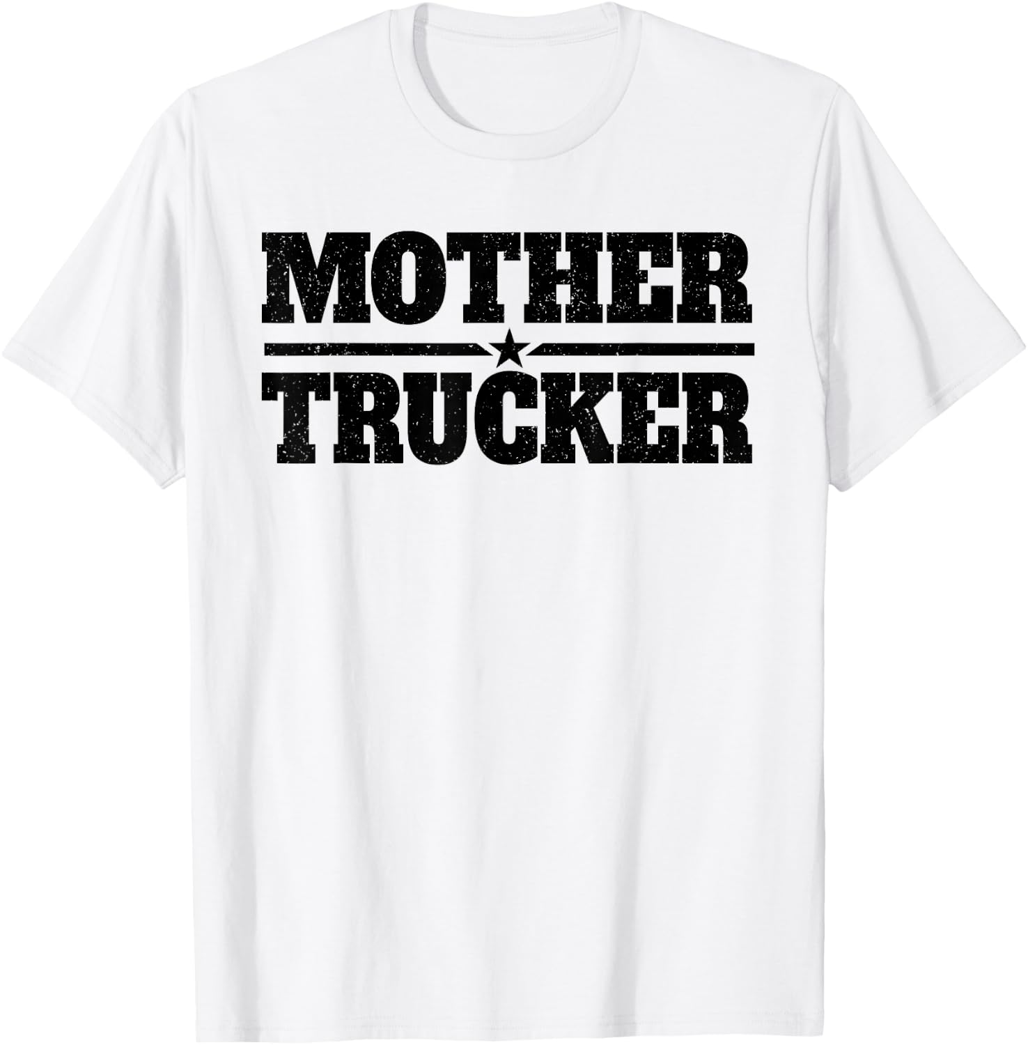 Mother Trucker Women Female Trucker T-Shirt - T-Shirt | White