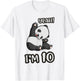 Panda 10th Birthday yeah im 10 Years old girl Gift T-Shirt - T-Shirt | White