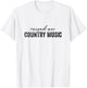 Funny Raised On Country Music Classic 90's Southern T-Shirt - T-Shirt | White
