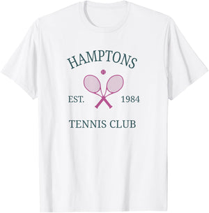 Hamptons Athletics California Tennis Club Racquet Prep T-Shirt - T-Shirt | White