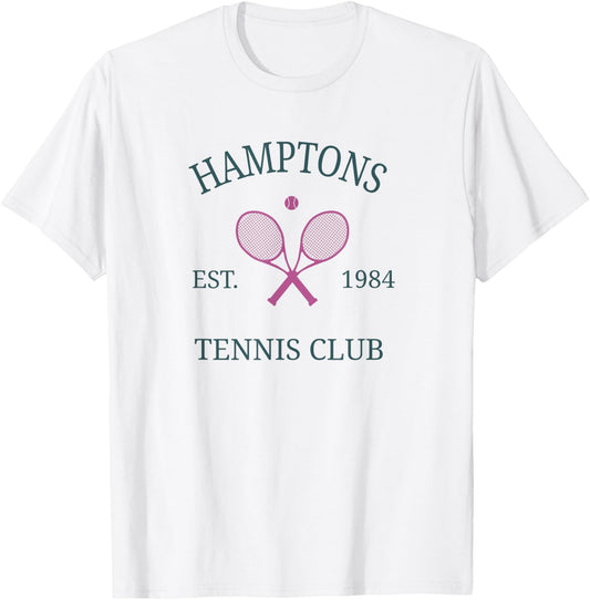 Hamptons Athletics California Tennis Club Racquet Prep T-Shirt - T-Shirt | White