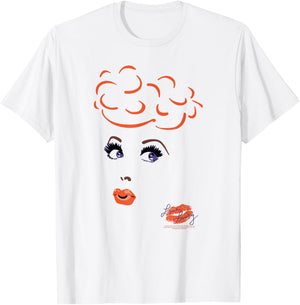 I Love Lucy Eyelashes T-Shirt - T-Shirt | White