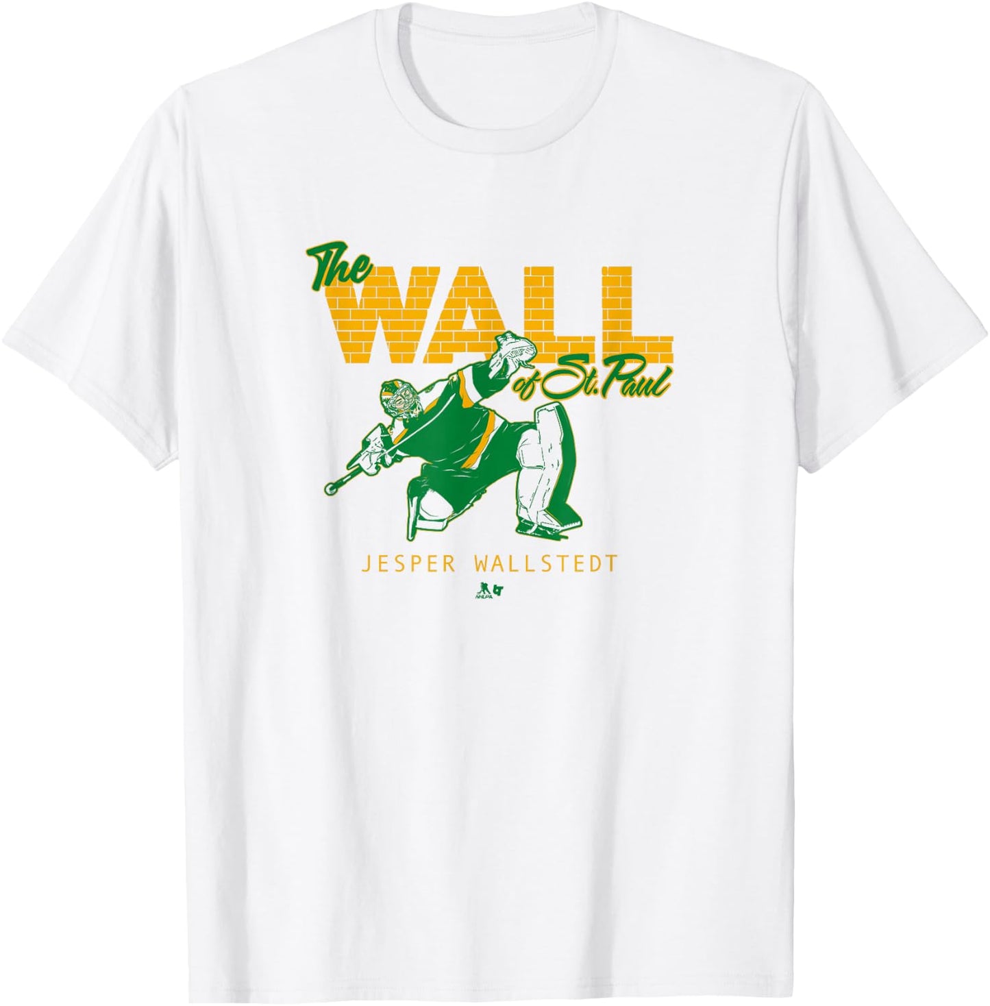 Jesper Wallstedt - The Wall of St. Paul (White) - Minnesota T-Shirt - T-Shirt | White