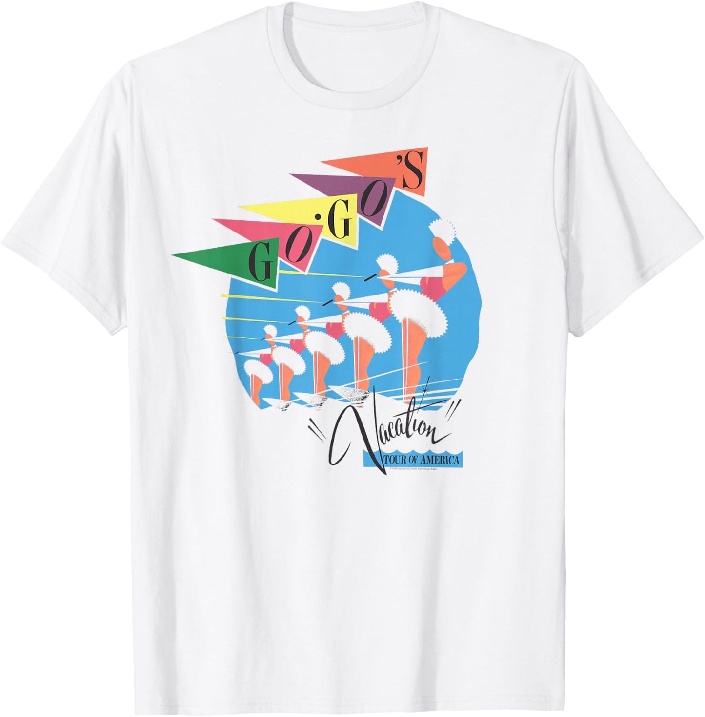 The Go-Go's - Vacation Retro T-Shirt - T-Shirt | White