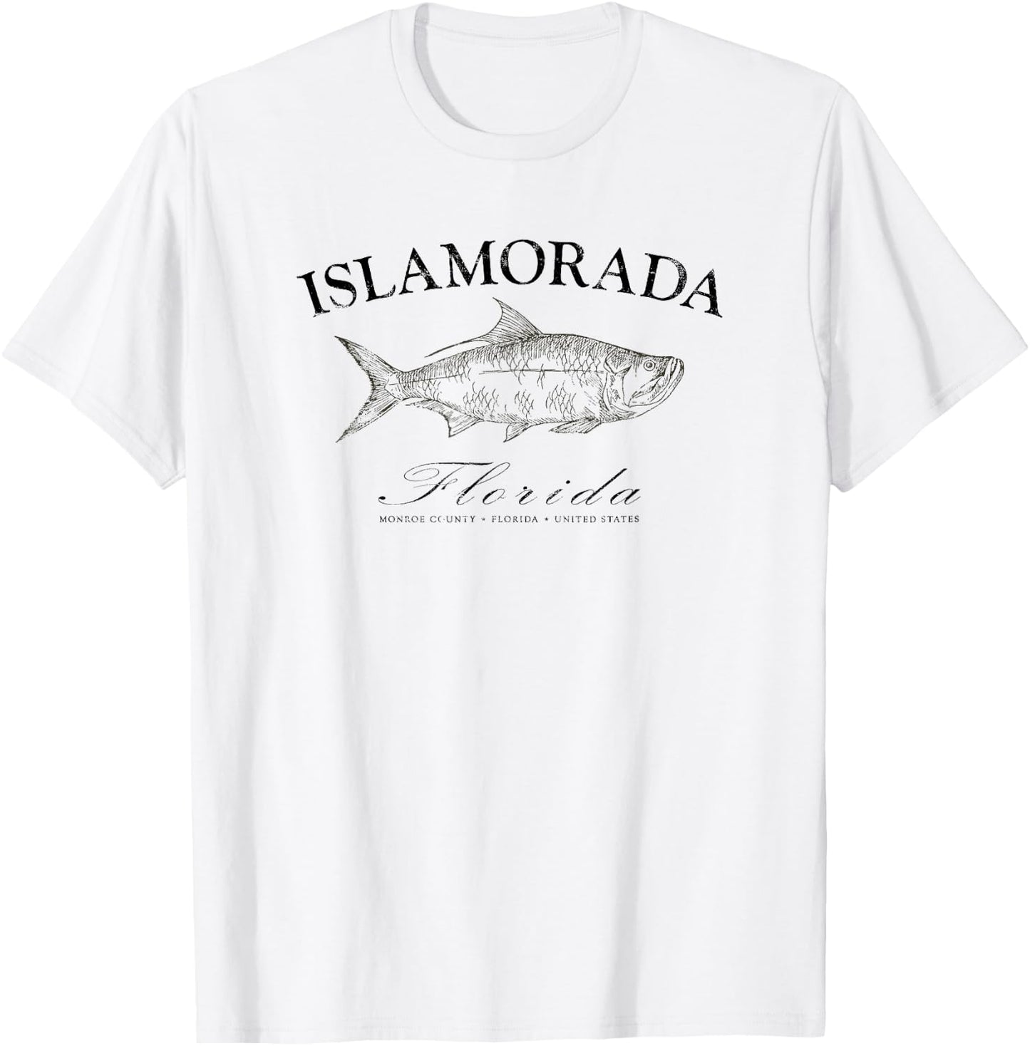 Islamorada Tarpon Gift Fishing Diving Scuba Back Country T-Shirt - T-Shirt | White