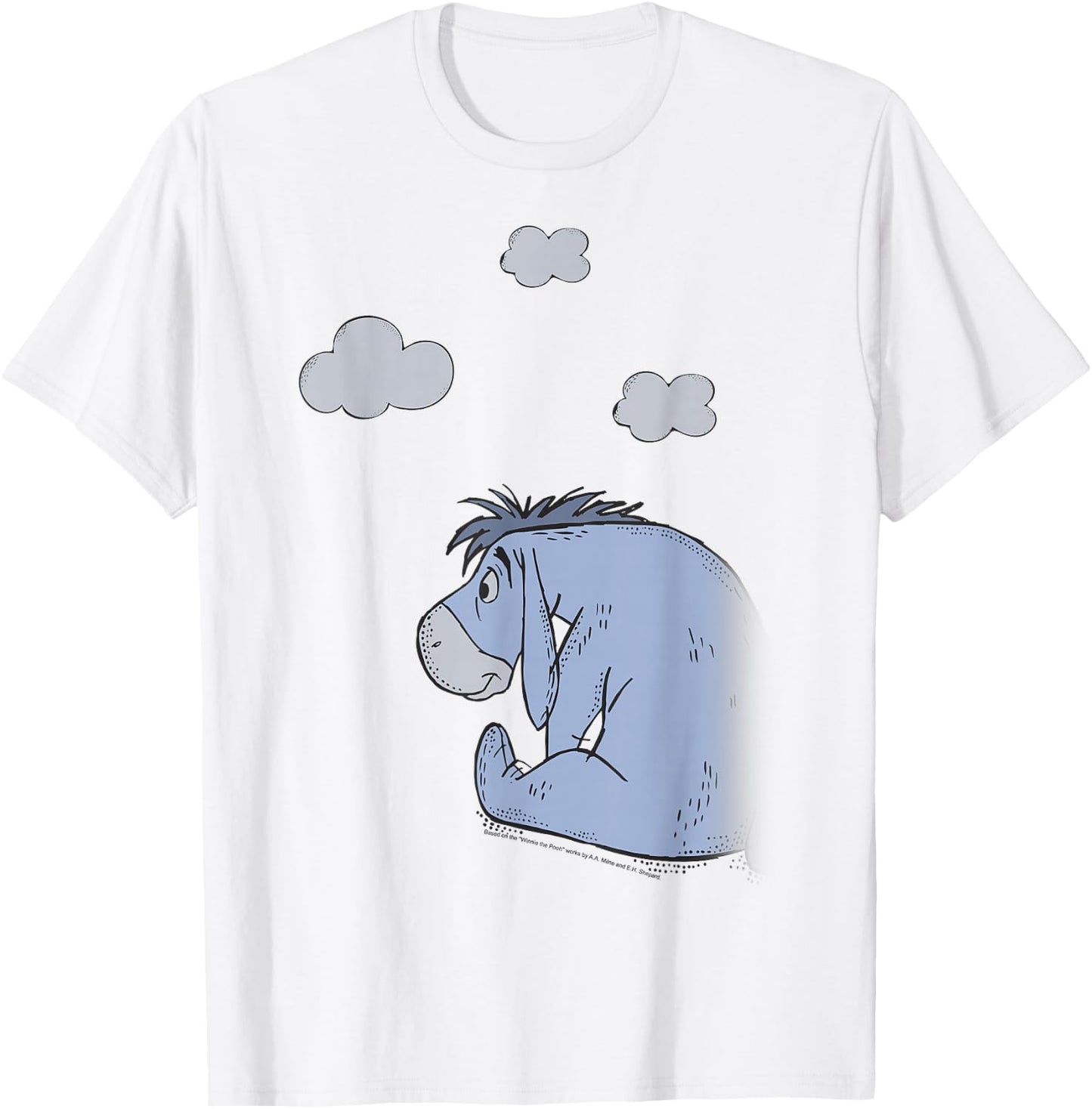 Disney Winnie The Pooh Eeyore In The Clouds T-Shirt - T-Shirt | White