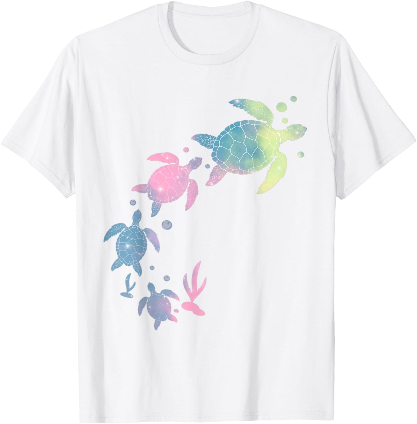 Turtles Tie Dye Cute Sea-Turtle Kids Toddler Turtle Costume T-Shirt - T-Shirt | White