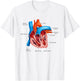 Funny Human Heart Anatomy Anatomical Heart T-Shirt - T-Shirt | White