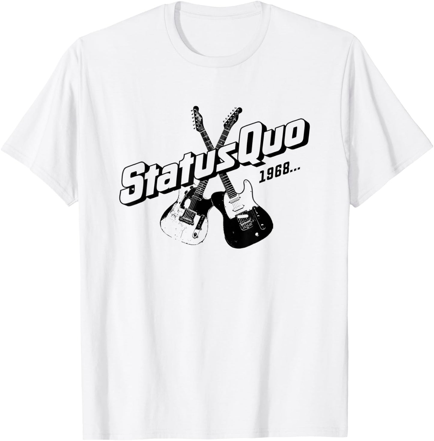 Status Quo - 1968 Guitars T-Shirt - T-Shirt | White