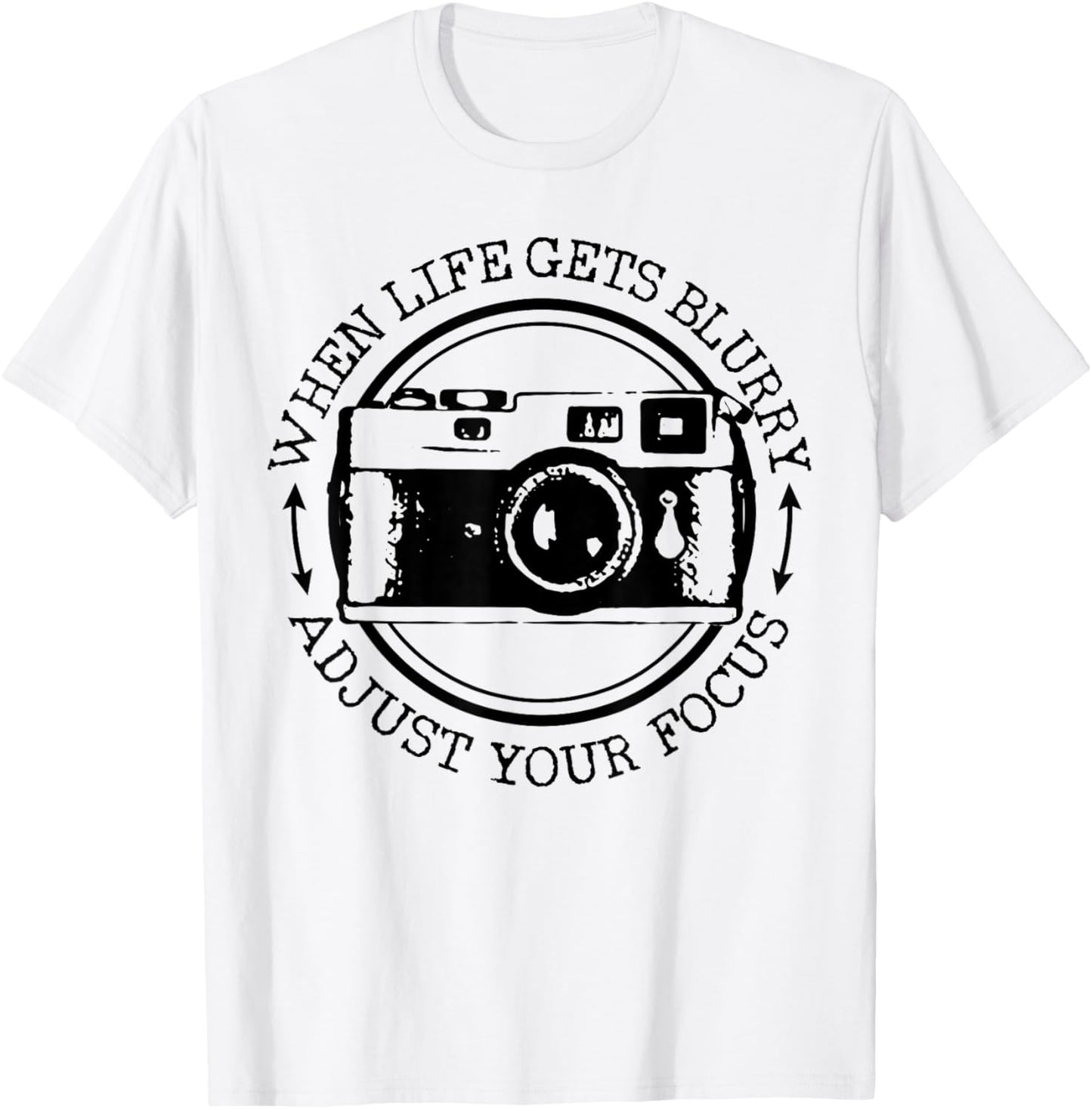 Photographer Gift Vintage Camera Funny Photography T-Shirt - T-Shirt | White