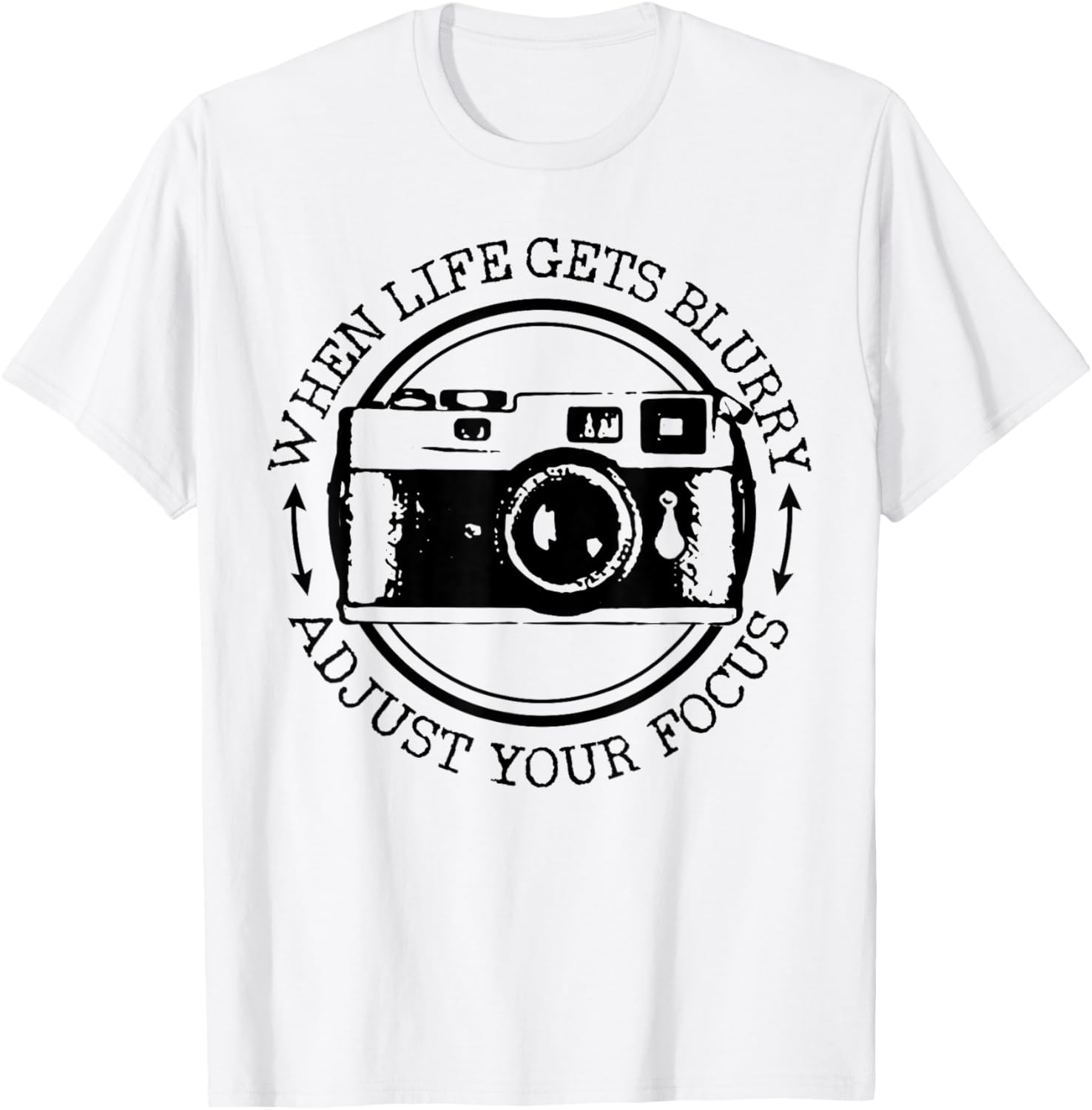 Photographer Gift Vintage Camera Funny Photography T-Shirt - T-Shirt | White