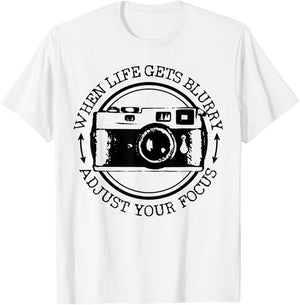 Photographer Gift Vintage Camera Funny Photography T-Shirt - T-Shirt | White