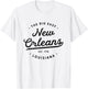 Classic Retro Vintage New Orleans Louisiana Casual Big Easy T-Shirt - T-Shirt | White