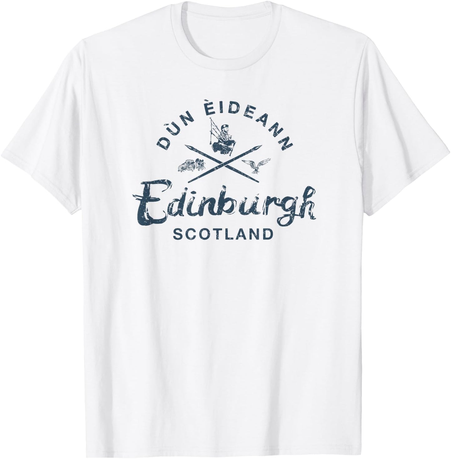 Scotland Edinburgh Scottish Vintage T-Shirt - T-Shirt | White