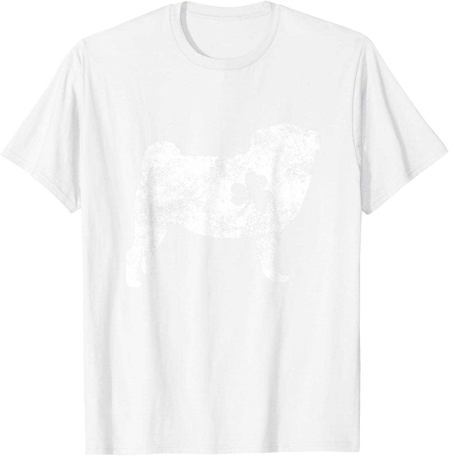 Pug Irish Clover St Patrick's Day Dog Lover Gifts Men Women Kids T-Shirt - T-Shirt | White