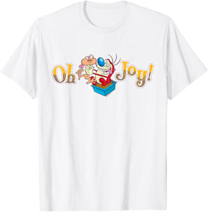 Ren & Stimpy Oh Joy T-Shirt - T-Shirt | White