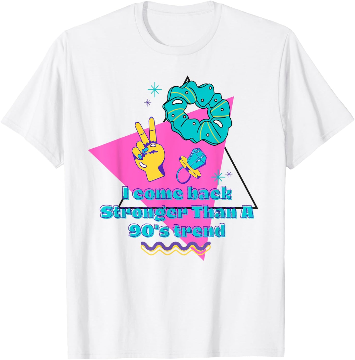 I come back stronger than a 90's trend T-Shirt - T-Shirt | White