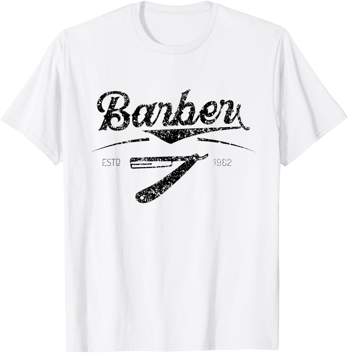Barber Barbers Hair Stylist Barbershop T-Shirt - T-Shirt | White