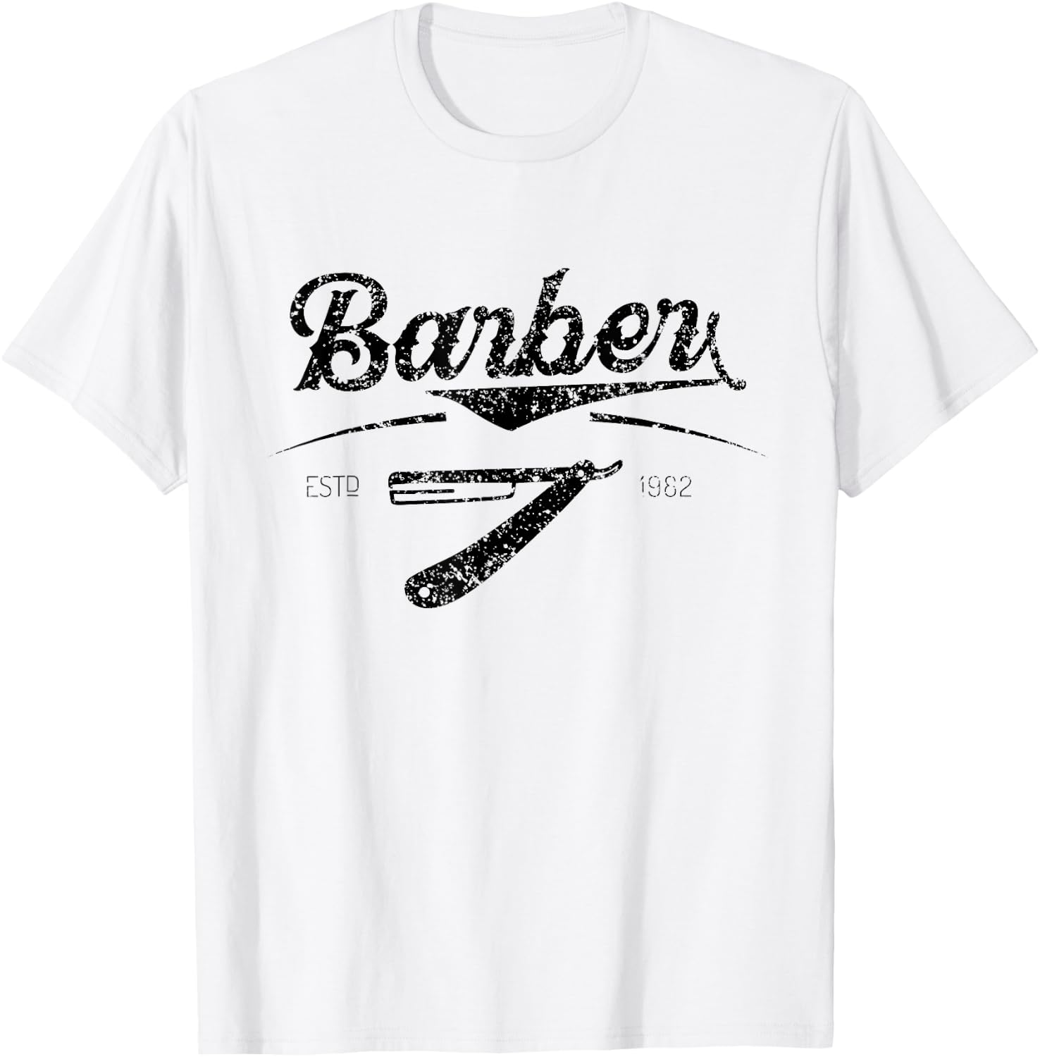 Barber Barbers Hair Stylist Barbershop T-Shirt - T-Shirt | White